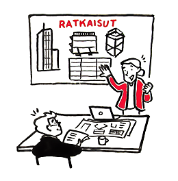 Projektin esittely Työmaan lähtiessä käyntiin esittelemme tiimimme sekä projektin vaiheet.