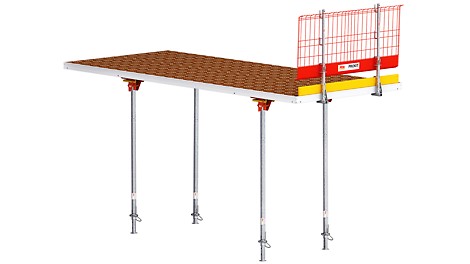 Der SKYFLY Deckentisch ermöglicht ein schnelles Schalen großer Flächen bis 15 m² mit nur einem Kranhub – für mehr Sicherheit, Zeit- und Kostenersparnis auf der Baustelle.