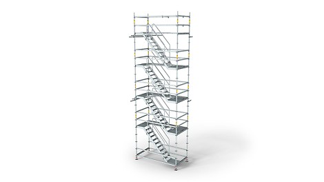 PERI UP Rosett Stair Alu 64: Easy, safe and fast assembly
