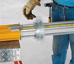 MULTIPROP Aluminium Slab Props thread The free-running collar makes adjustment extremely easy. The inner tube is released and extended at a touch of the finger.<br/>