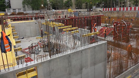 Kombinacija PERI zidne i stropne oplate pridonijela je učinkovitom i nesmetanom tijeku gradnje.