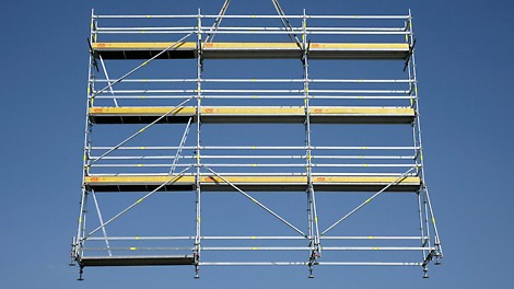 PERI UP Flex Reinforcement Scaffold Fast determination of material requirements by means of prefabricated units