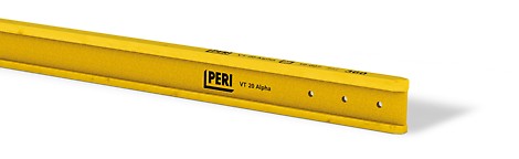 The PERI timber formwork beam VT 20 Alpha is the cost-effective, 20 cm high full-wall girder with high-quality Nordic belted timber.