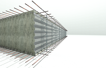 The permanent stop end system for the installation of construction joints.