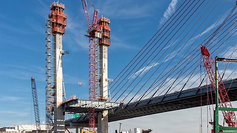 The new Kosciuszko Bridge is a key element of the Brooklyn Queens Expressway