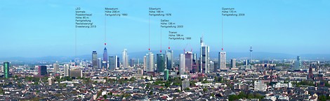 6 high-rise buildings in Frankfurt built with PERI scaffolding systems PERI at the Skyscraper Festival in Frankfurt