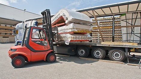 The individually-configured elements were delivered to the construction site on a just-in-time basis and with maximum quality.