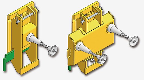 Die hohe Traglast der bauaufsichtlich zugelassenen PERI Kletteranker ermöglicht das Klettern bereits kurz nach dem Betonieren. Der jeweils optimale Kletterschuh und Ankertyp werden projektspezifisch festgelegt.<br/>