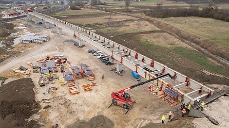 Die Überführung HŽ-2 in Križevci ist ein wichtiger Baustein für eine durchgehende Verbindung zwischen Zagreb und der ungarischen Grenze. <br/>(Foto: PERI SE)
