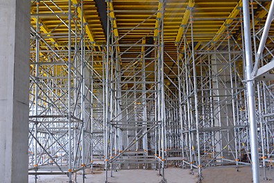 PERI UP MD (PS 100) as a tableform for beam and slab
