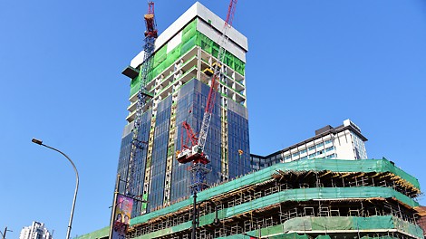Overview of Centrium Square, located along Serangoon Road.