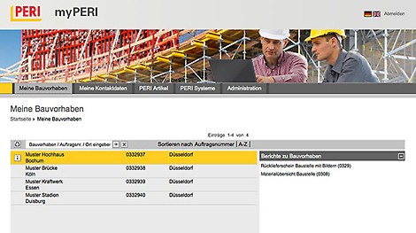 &lt;p&gt;Up-to-date, transparent and available 24/7! PERI is the first manufacturer of formwork and scaffolding to offer its customers direct access to necessary information. All project documents can be called up online at any time.&lt;/p&gt;<br/>