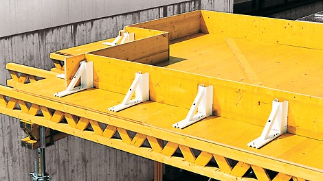 Aluminiumwinkel für das Abschalen von Deckenrändern und Schalen von Unterzügen bis max. 40 cm Höhe 