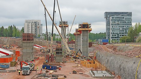 Uusi Lippulaiva rakentuu Espoonlahden tulevan metroaseman päälle. 