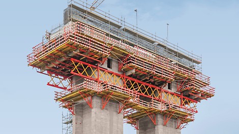 Viga travessa P4, execução da 4ª fase de betonagem