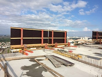 Устройство ветрозащиты, самоподъёмная система RCS