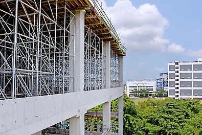 PERI UP MD (PS 100) as the preferred shoring system for beam and slab