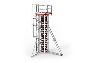 RAPID Säulenschalung für flexible Säulenquerschnitte bei gleichzeitig hohen Sichtbetonanforderungen 