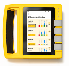 Our compaction sensors provide simple analysis The analysis results are presented to you in a simple traffic light logic. Each measuring point can be analyzed in a flash, so you can act immediately if deviations occur.