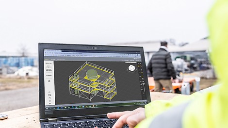 Easily and quickly assess the material requirements for scaffolding solutions