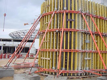 תבניות ואריו עגולות חיצוניות עם קורת פלדה בייצור מיוחד