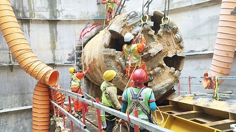 Break through of TBM 