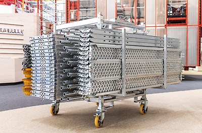 PERI Vario Box Ansicht auf die Vario Box als Lager- und Transportlösung.