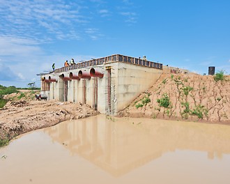 DUO formwork used in the construction of the songa dam