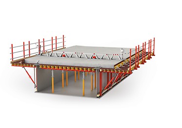 Flexible Lösung mit VARIOKIT Bauteilen zur Herstellung oder Sanierung von Brückenüberbauten