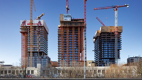 Hoonete ebatavalised kujud teostusid keeruliste süsteemide kasutamise abil. (Foto: PERI GmbH)<br/>