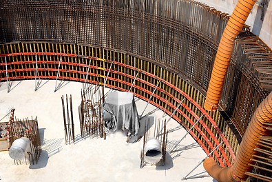 GRV Formwork installation and ready for casting