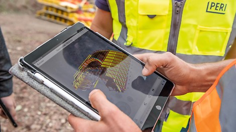 Ansicht auf ein Tablet.