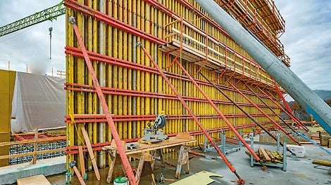 The VARIO Wall Formwork impressed as it met the most stringent architectural concrete requirements and, in terms of height and shape, provided the highest degree of flexibility.