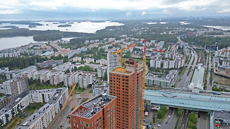 As Oy Helsingin Atlas Atlas valmistuu aivan Vuosaaren metroaseman viereen.