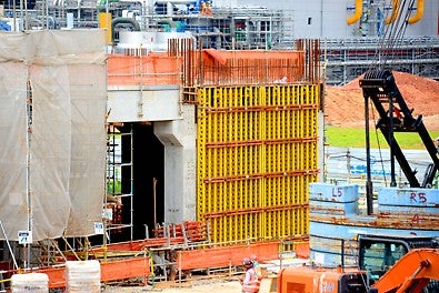 VARIO Wall Formwork casting height of 5 meters with floor height of 5.9 meters