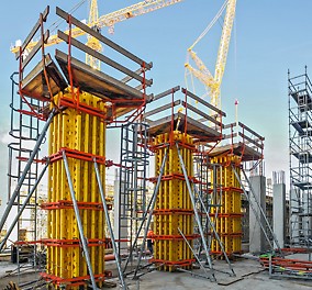 Continuously adaptable to match rectangular and square column cross-sections of all sizes.