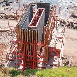 Pier Head Platform and base slab formwork installed