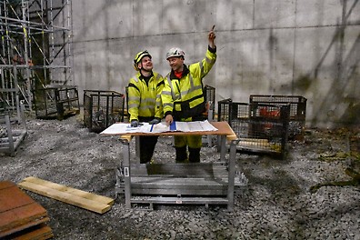 Bekkelaget renseanlegg Trio systemforskaling PERI UP flex reis Multiflex dekke forskalingsdrager CB klatreforskaling RS strekk-trykk støtter Multiprop aluminium dekkestøtte stillas