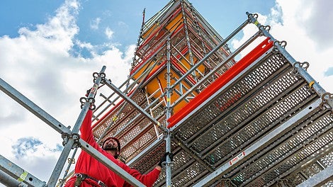 Конструкция туры обеспечивает безопасность при монтаже на высоте.<br/>