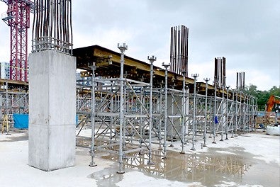 PERI UP MD (PS100) erected speedily and safely on site 