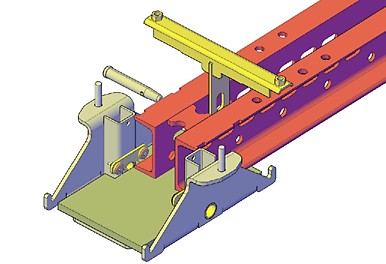 Fixation tête d&#039;étai du FLEXIDECK