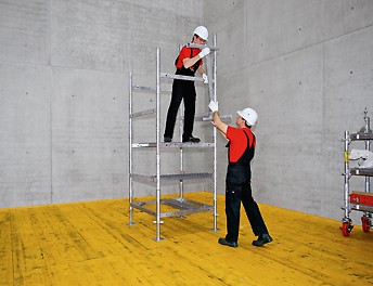 The stacking frame weighs less than 7 kg which facilitates ergonomic and fast assembly.