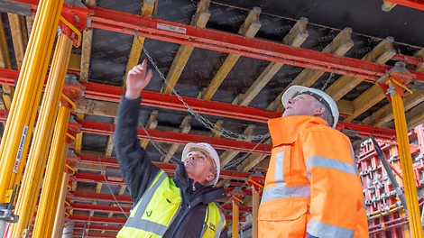 Die Berliner PERI Ingenieure boten kompetenten Baustellensupport – im Rahmen einer partnerschaftlichen Zusammenarbeit.