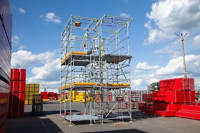 Быстрая сборка и огнестойкость делают систему PERI UP Flex незаменимой при работе на промышленных объектах.