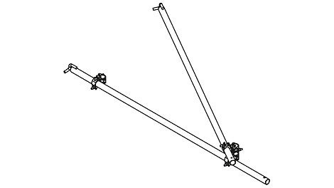 Dreiecksanker an Innen- und Außenstiel