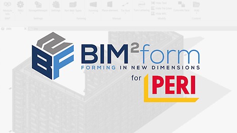 BIM²form oferuje zautomatyzowane deskowanie w etapach najpopularniejszymi produktami PERI.