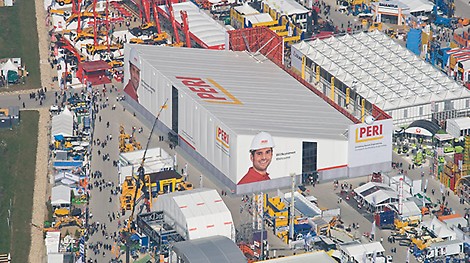 bauma 2010 <p>Die bauma hat sich zur Weltleitmesse der Baumaschinenbranche entwickelt. PERIs imposante Messehalle hat eine Fl&auml;che von &uuml;ber 4.000 m&sup2;.</p><br/>