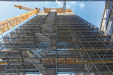 Chantier PERI UP Flex Escalier 75