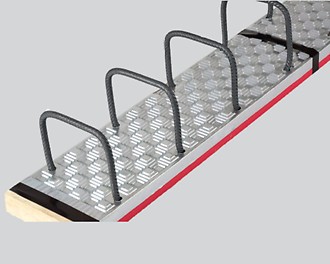 PYRAPLEX armatūras savienojumu sistēma atšķirīgiem betonēšanas cikliem. Atlokāmā stiegrojuma kārbas.