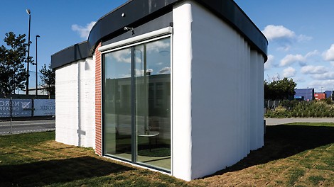 In Copenhagen the so-called "BOD" ("Building on Demand") was printed with a 3D concrete printer from COBOD. This office building is the first 3D printed building in Europe.